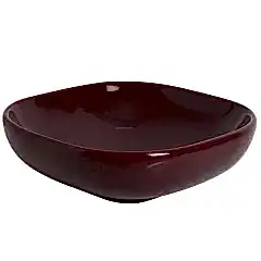 SMANNİ ALYA BORDO 41X41 cm ALYA TEZGAH ÜSTÜ LAVABO