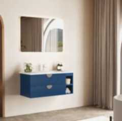 Fym Gloria 100 cm Banyo Dolabı Gece Mavisi