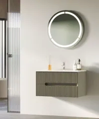 Fym Bodrum 80 cm Banyo Dolabı Kül Gri